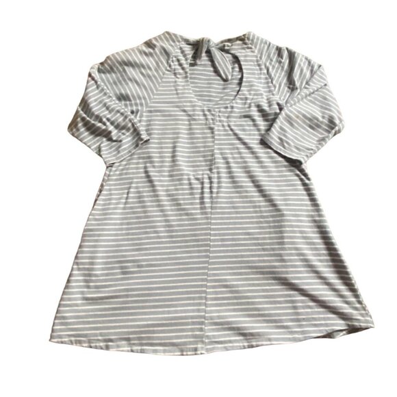 Umgee USA Womens Striped Mini Dress W/Back Cut Out-Blue-Size S-GUC - Picture 3 of 4